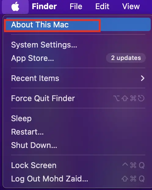 About this Mac