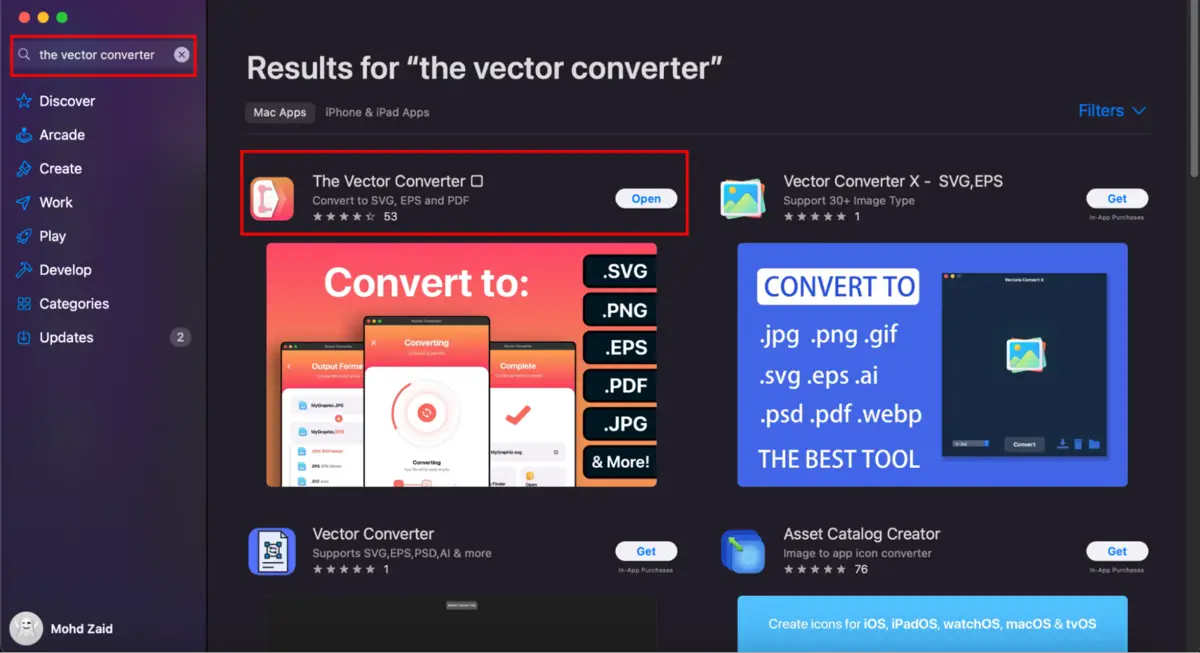 the vector converter
